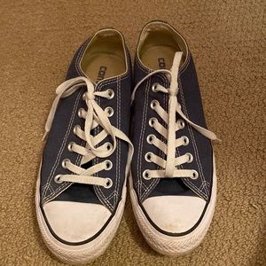 Converse low-tops, navy blue, size woman’s 8